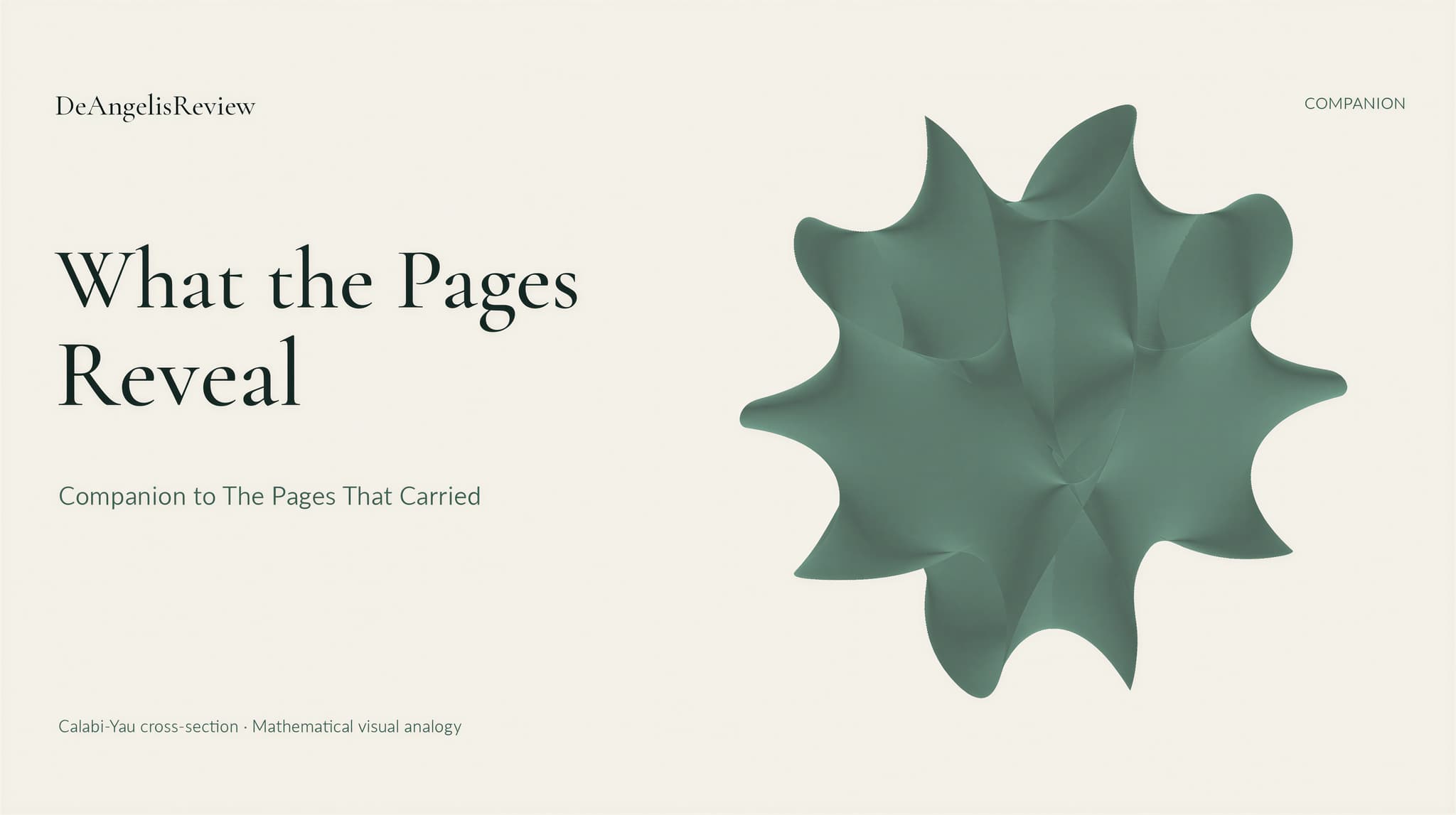 What the Pages Reveal